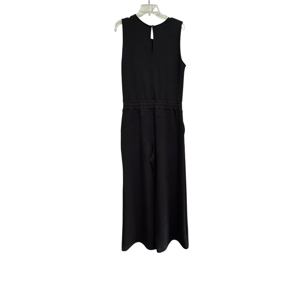 Spanx AirEssentials Sleeveless Jumpsuit Very Black Wide Leg Large 31" inseam - Picture 4 of 8